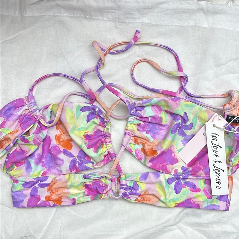 For Love and Lemons Cydney Bandeau Swim Top